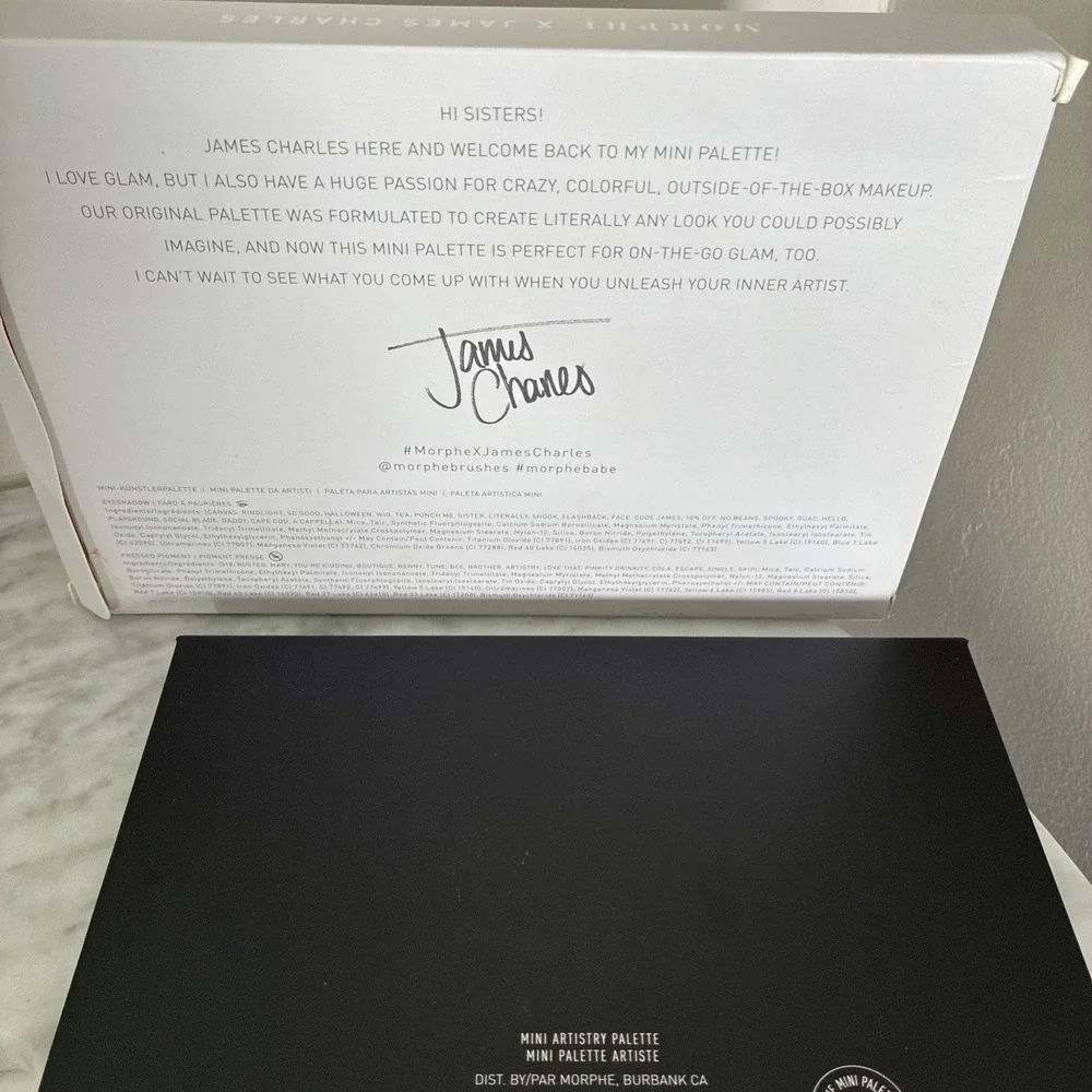 NEW IN BOX MORPHE X JAMES CHARLES THE MINI ARTISTRY PALETTE - DISCONTINUED